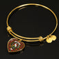 Hunter Scottish Clan Tartan Bangle Heart Shine On Bangle Heart