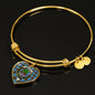 Anderson Scottish Clan Tartan Bangle Heart Shine On Bangle Heart