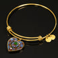 Anderson Modern Scottish Clan Tartan Bangle Heart Shine On Bangle Heart