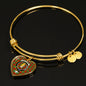 Callander Scottish Clan Tartan Bangle Heart Shine On Bangle Heart