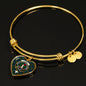 Aiton Scottish Clan Tartan Bangle Heart Shine On Bangle Heart