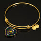 Campbell Of Cawdor Modern Scottish Clan Tartan Bangle Heart Shine On Bangle Heart