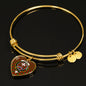 cheyne Scottish Clan Tartan Bracelet Bangle Heart Jewelry Shine On Bangle Heart