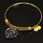 Dunlop Modern Shine On Bangle Heart