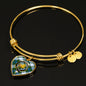Campbell Dress Scottish Clan Tartan Bangle Heart Shine On Bangle Heart