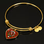 Adair Scottish Clan Tartan Bangle Heart Shine On Bangle Heart