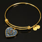 Boswell Scottish Clan Tartan Bangle Heart Shine On Bangle Heart