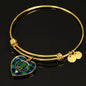 Abercrombie Scottish Clan Tartan Bangle Heart Shine On Bangle Heart