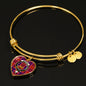 Cameron Of Lochiel Modern Scottish Clan Tartan Bangle Heart Shine On Bangle Heart