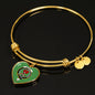 Currie Scottish Clan Tartan Bracelet Bangle Heart Jewelry Shine On Bangle Heart
