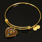 Cumming Scottish Clan Tartan Bracelet Bangle Heart Jewelry Shine On Bangle Heart