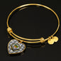 Douglas Grey Modern Shine On Bangle Heart