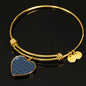 Cooper Ancient Scottish Clan Tartan Bracelet Bangle Heart Jewelry Shine On Bangle Heart