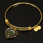 Cairns Scottish Clan Tartan Bangle Heart Shine On Bangle Heart