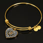 Drummond Grey Shine On Bangle Heart