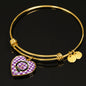Dunlop Dress Shine On Bangle Heart