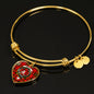 Brodie Modern Scottish Clan Tartan Bangle Heart Shine On Bangle Heart