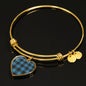 Angus Ancient Scottish Clan Bangle Heart Shine On Bangle Heart
