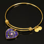 Allardice Scottish Clan Tartan Bangle Heart Shine On Bangle Heart