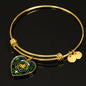 Campbell Of Breadalbane Modern Scottish Clan Tartan Bracelet Bangle Heart Jewelry Shine On Bangle Heart