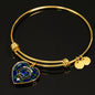 Arbuthnot Scottish Clan Tartan Bangle Heart Shine On Bangle Heart