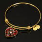Aikenhead Scottish Clan Tartan Bangle Heart Shine On Bangle Heart