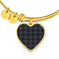 Clergy Green Scottish Clan Tartan Bracelet Bangle Heart Jewelry Shine On Bangle Heart