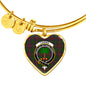Cairns Scottish Clan Tartan Bangle Heart Shine On Bangle Heart