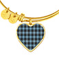 Clark Ancient Scottish Clan Tartan Bracelet Bangle Heart Jewelry Shine On Bangle Heart