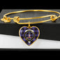 Dunlop Modern Shine On Bangle Heart