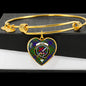 Adam Scottish Clan Tartan Bangle Heart Shine On Bangle Heart