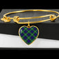 Alexander Scottish Clan Bangle Heart Shine On Bangle Heart