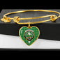 Cranstoun Scottish Clan Tartan Bracelet Bangle Heart Jewelry Shine On Bangle Heart