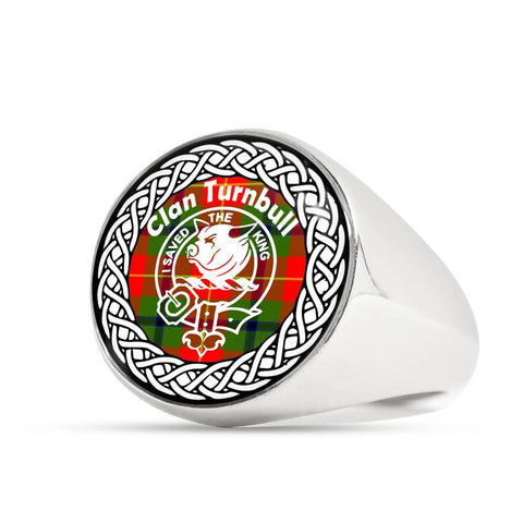 Image of Turnbull Crest Clan Tartan Ring Scottish