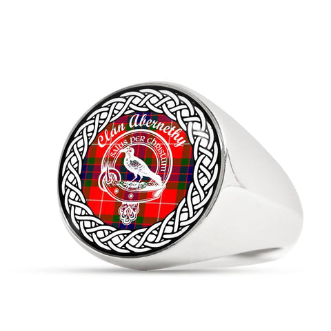 Image of Abernethy Crest Clan Tartan Ring Scottish