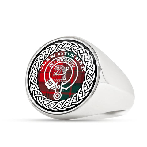 Image of Dunbar Crest Clan Tartan Ring Scottish