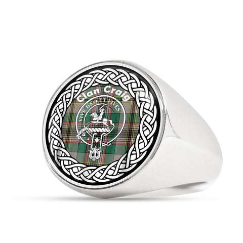 Image of Craig Crest Clan Tartan Ring Scottish