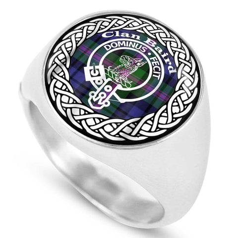 Image of Baird Crest Clan Tartan Ring Scottish