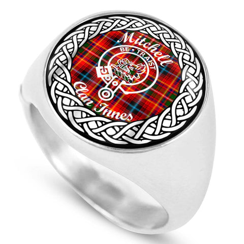 Image of Mitchell Crest Clan Tartan Ring Scottish
