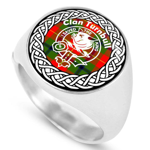 Image of Turnbull Crest Clan Tartan Ring Scottish