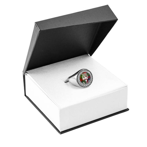 Image of Foster Crest Clan Tartan Ring Scottish
