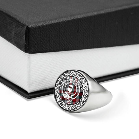 Image of Borthwick Crest Clan Tartan Ring Scottish