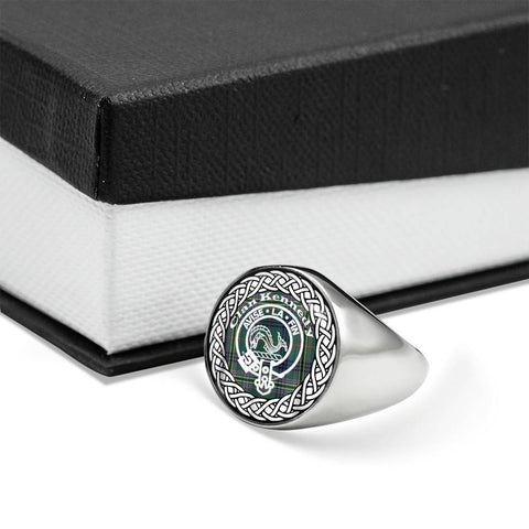 Image of Kennedy Crest Clan Tartan Ring Scottish