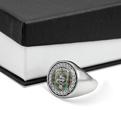 Image of Craig Crest Clan Tartan Ring Scottish
