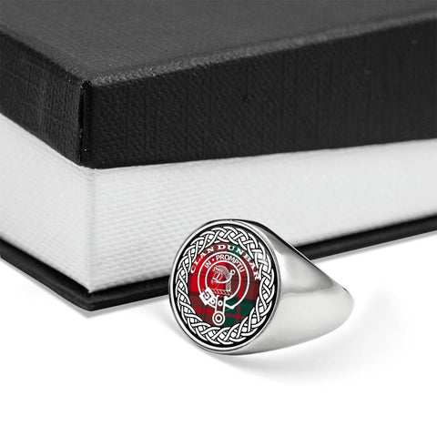 Image of Dunbar Crest Clan Tartan Ring Scottish