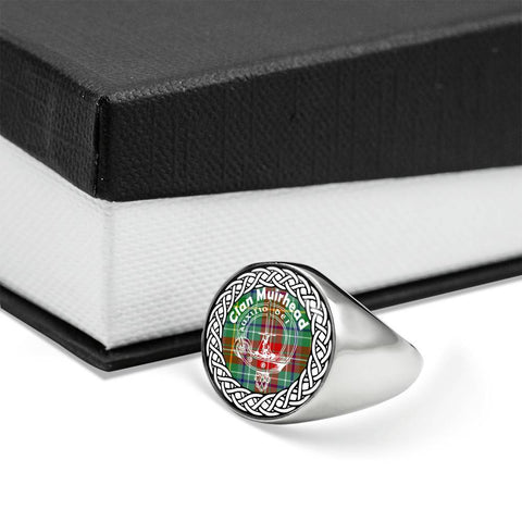 Image of Muirhead Crest Clan Tartan Ring Scottish