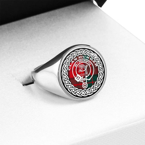 Image of Dunbar Crest Clan Tartan Ring Scottish