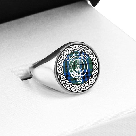 Image of Keith Crest Clan Tartan Ring Scottish