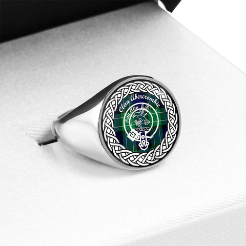 Image of Abercrombie Crest Clan Tartan Ring Scottish
