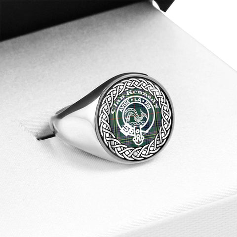 Image of Kennedy Crest Clan Tartan Ring Scottish
